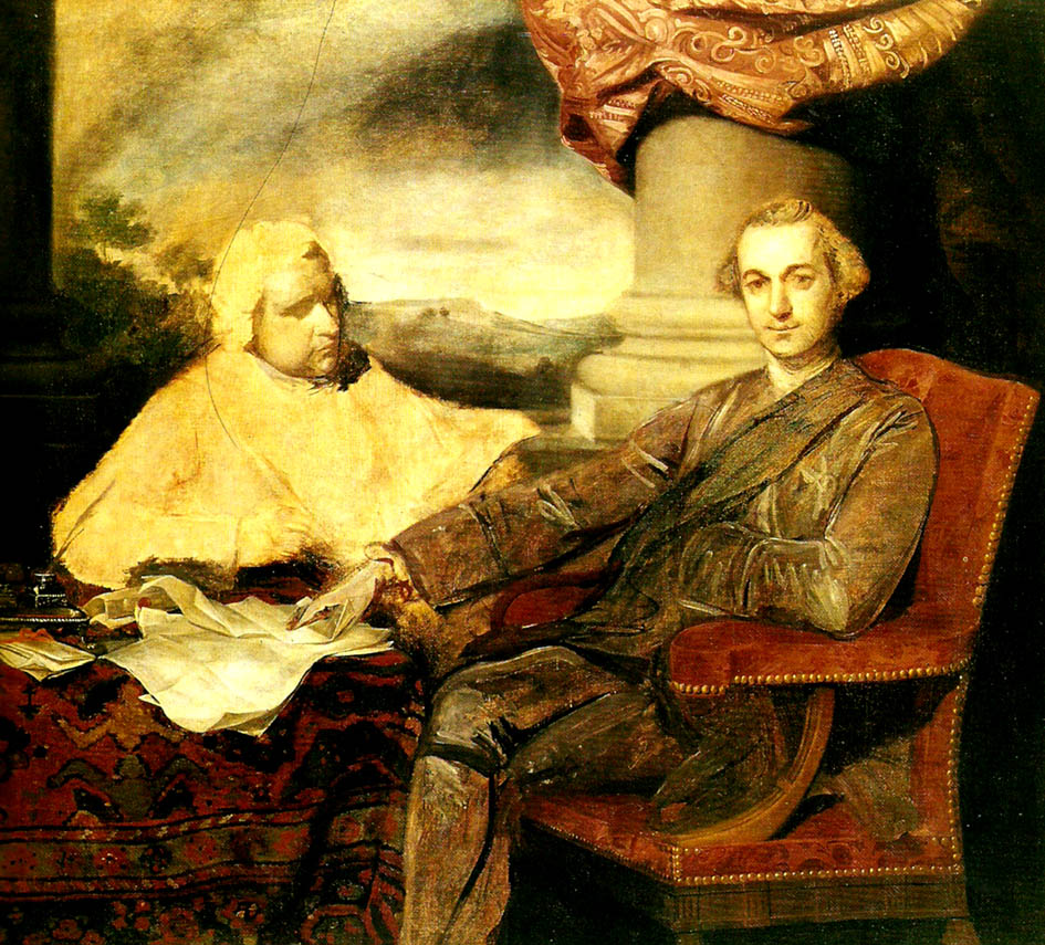 lord rockingham and his secretary, edmund burke